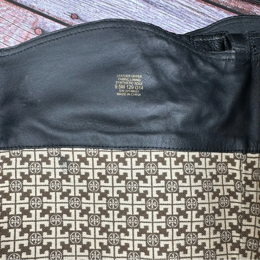 TORY BURCH | Black Marlene Leather Riding Motorcycle Boot 9.5 EUC